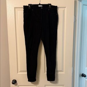 LOFT Black Skinny Jeans - High Rise Stretch